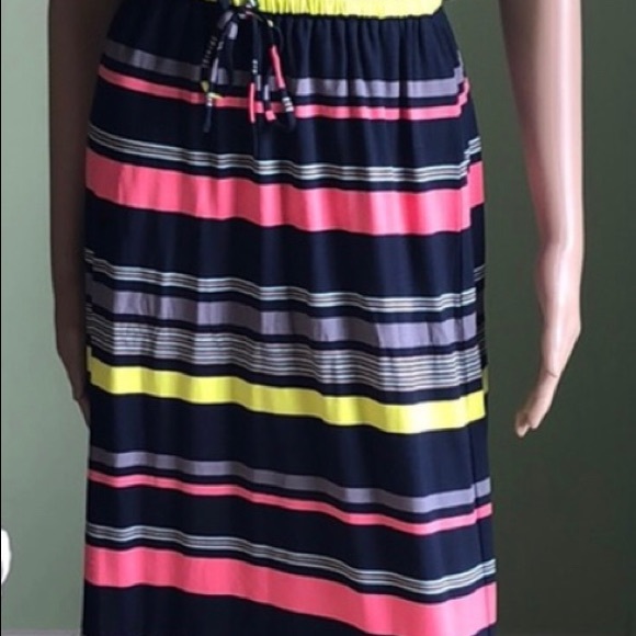 Ann Taylor Striped Tube Maxi Long dress - Picture 10 of 10